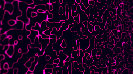 Pink neon lines on a dark background..