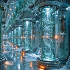 Advanced Cryogenic Lab with Frozen Medical Samples