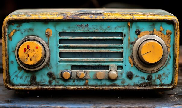 Vintage Turquoise Radio Antique Retro Radio Decor