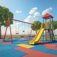 children on the playground