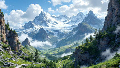 Fototapeta premium a high-resolution photograph of the natural landscape