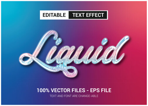 Liquid Text Effect | Fully Editable
