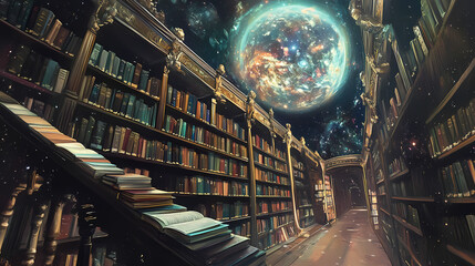 cosmic library dreamscape