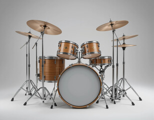 Obraz premium Rhythm and Power: The Energy of the Drum Set
