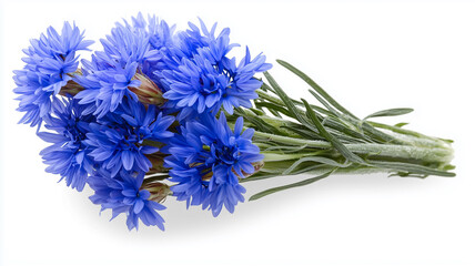 Cornflower isolated on white background

