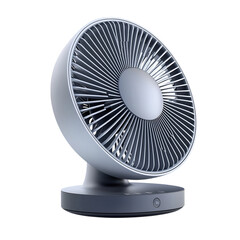 Modern Portable Electric Fan with Oscillation Isolated on Transparent Background