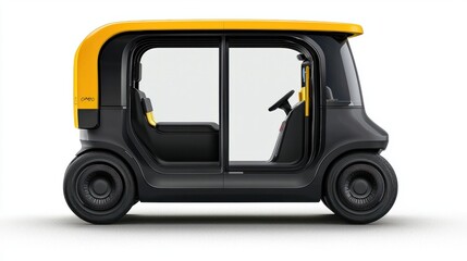 Fototapeta premium Compact Urban Electric Vehicle with Modern Design for City Travel