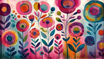 Sinfon&iacute;a Floral en Acuarela 