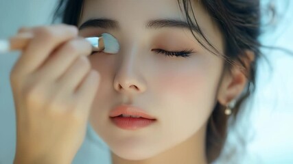 Skincare routine features gentle application of cream to the face for hydration and nourishment - Powered by Adobe