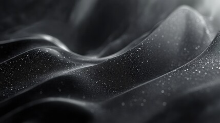 A minimalistic black and white particle texture, with particles floating across a soft gradient background, evoking an artistic, futuristic feel.