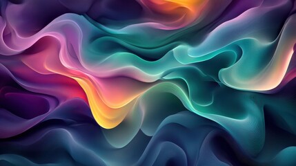 Obraz premium Abstract Colorful Swirls: A Kaleidoscope of Vibrant Hues and Dynamic Forms