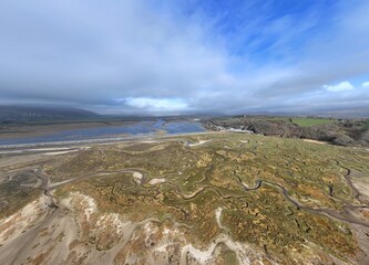 Barmouth and Barmouth Estuary in North Wales, UK