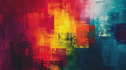 abstract background of colorful squares abstract
