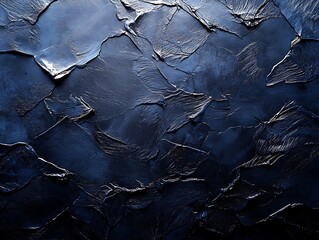 Fototapeta premium Dark blue textured wall background