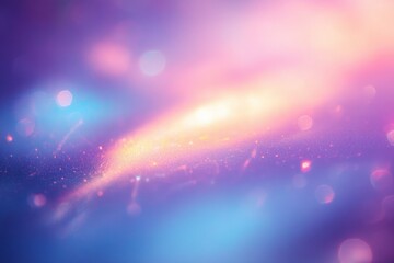 Abstract 3D Room Scene with Dreamy Pastel Light Effects and Colorful Prism Overlay for Product Presentation and Showcase