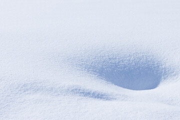 Obraz premium Fresh white winter snow surface with light and shadow