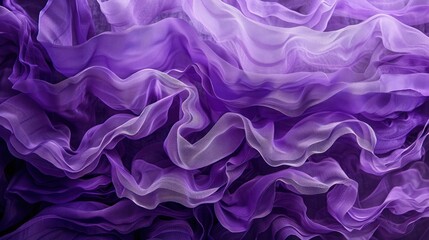 Abstract Purple Waves on Dark Background – Modern Fluid Wave Art Design for Elegant Visual Effects

