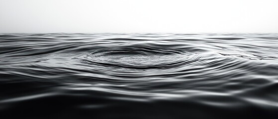 Water Surface Texture with Ripples and Bubbles for Summer Background and Copy Space