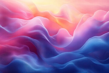 Obraz premium Abstract Gradient Circle Design with Holographic Texture and Soft Noise Effect on White Background