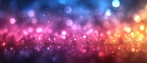 Pastel Gradient Abstract Background Texture with Holographic Noise and Dreamy Bokeh Effect