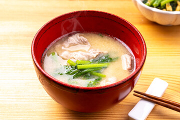 春菊の味噌汁