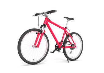 Red Road Bike Isolated. Speed Racing Bicycle.	

