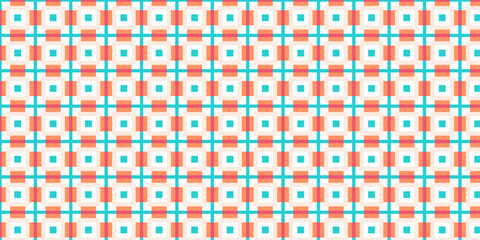 Vibrant Geometric Harmony in Retro Hues