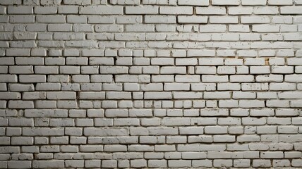 Fototapeta premium Vintage White Painted Brick Wall Architectural Texture Background