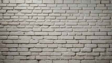 Obraz premium Vintage White Painted Brick Wall Architectural Texture Background