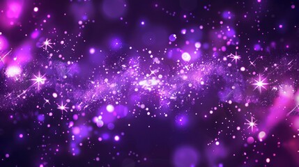 Magical Cosmic Nebula Background &ndash; Purple and Pink Abstract Glow

