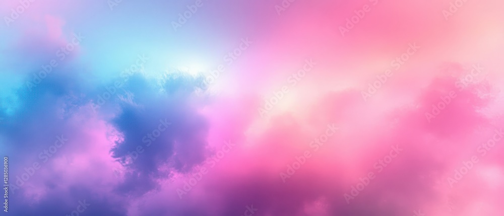 Leinwandbilder abstract soft pastel gradient background with blurred noise texture and ethereal atmosphere