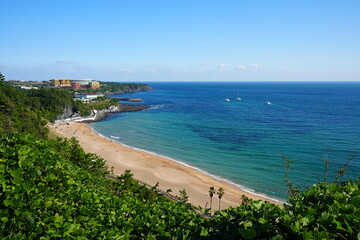 Fototapeta premium wonderful seascape from seaside cliff