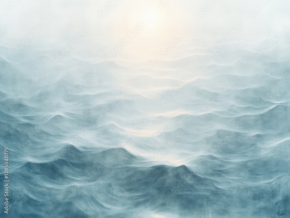 Poster calming water ripple background with soft light and texture for spa travel and product mockups