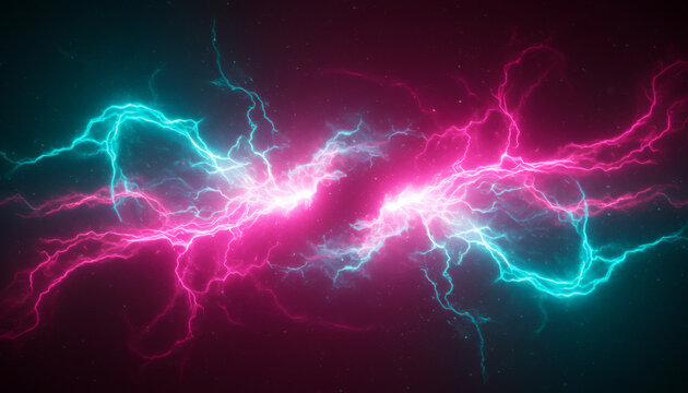 lightning in the night sky