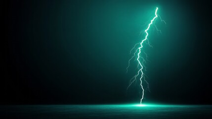 Electric Bolt: A stunning, vividly colored electric bolt arcs dramatically, illuminating the surrounding environment. The image captures the raw power and beauty of nature's electrifying spectacle.