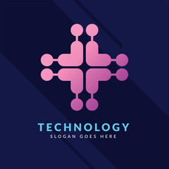 Futuristic Tech Logos: Abstract and Geometric Shapes