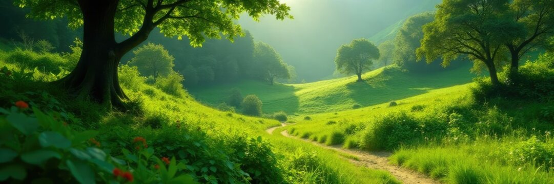 Verde bezerro estendido na grama vermelha e seca, relaxamento, grama, terra