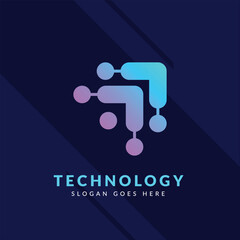 Futuristic Tech Logos: Abstract and Geometric Shapes