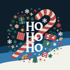 Obraz premium 2d vector illustration colorful icon for Christmas items and decoration with gifts accessories 