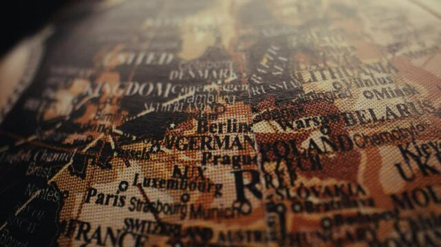 Germany on a map of Europe.
