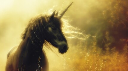 arabian horse in the night