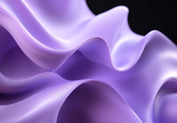 Obraz premium Smooth curved purple shapes on a modern abstract background