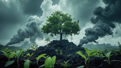 Minimize carbon dioxide emissions to combat climate change and global warming, supported by tree planting. Aim for net zero greenhouse gas emissions and develop a long-term climate-neutral approach.