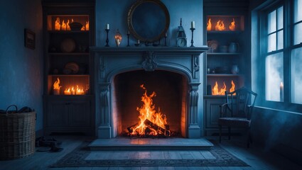 Blaze within the dwelling