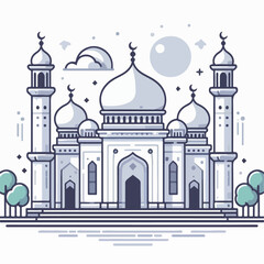 mosque vector illustration