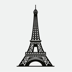 eiffel tower vector illustration