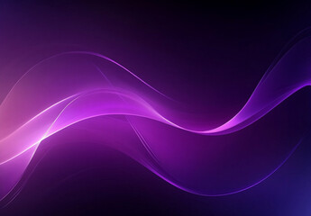 Abstract wavy curved lines on a dark purple background