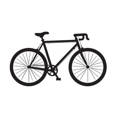 Fototapeta premium High-Quality Bicycle Silhouette for Print