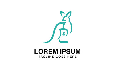 premium kangaroo and business logo