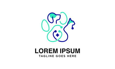 premium logo dog and cat veterinary